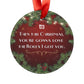 "The Ball" Keepsake Ornament - (punchline)