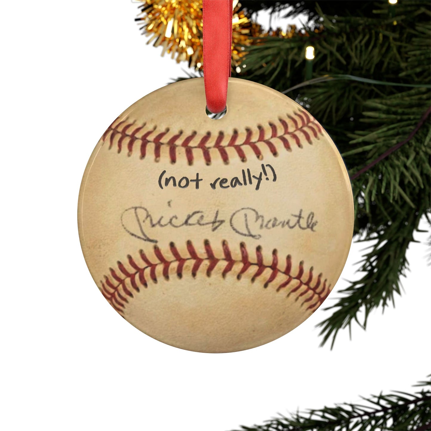 "The Ball" Keepsake Ornament - (punchline)
