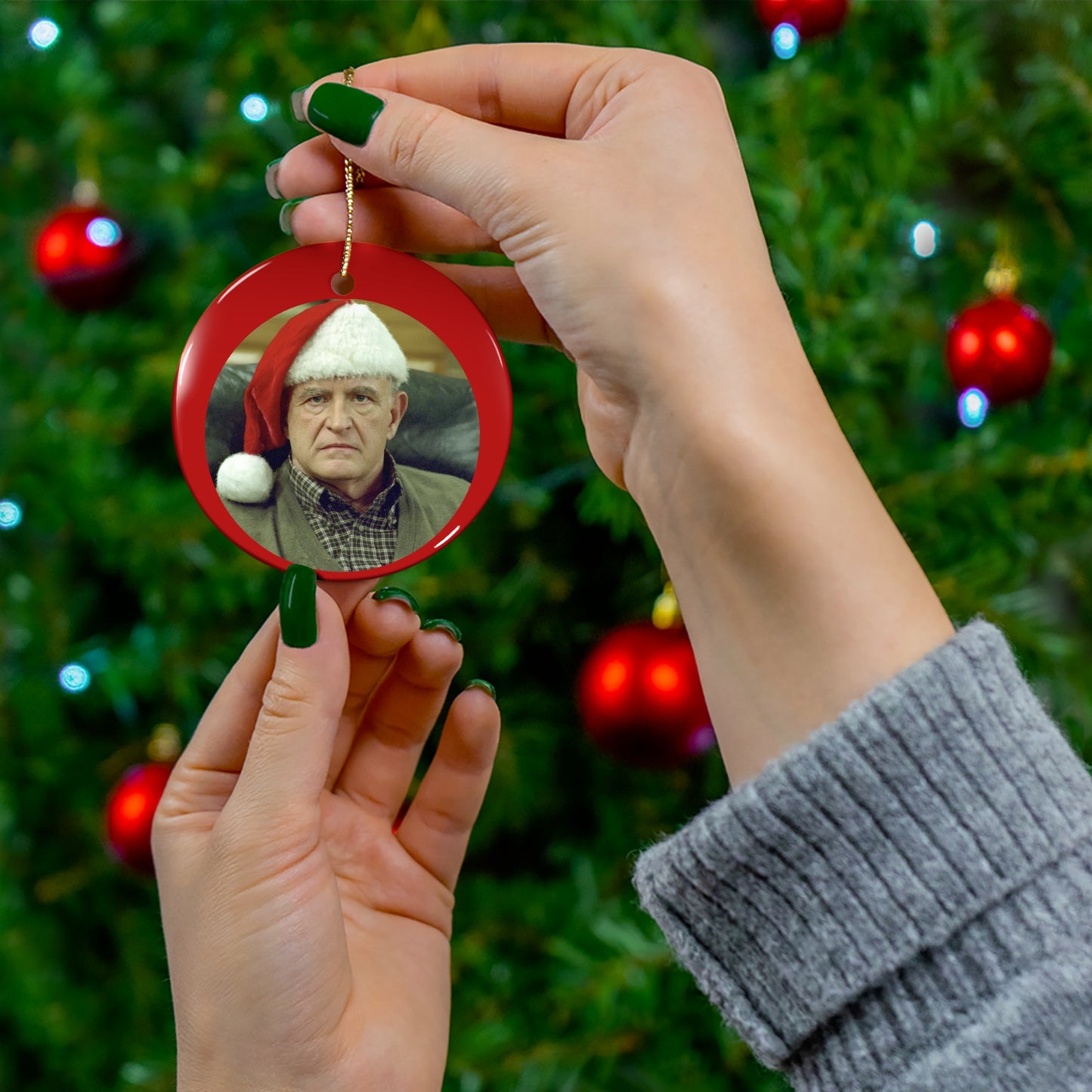 Festive Frank Ornament (Supporting the International Myeloma Foundation)